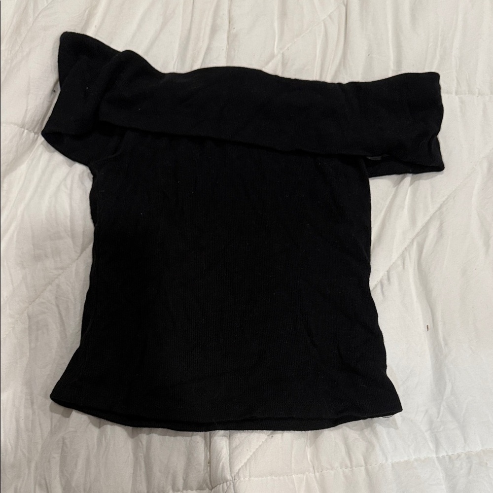 Garage Black Knit Top